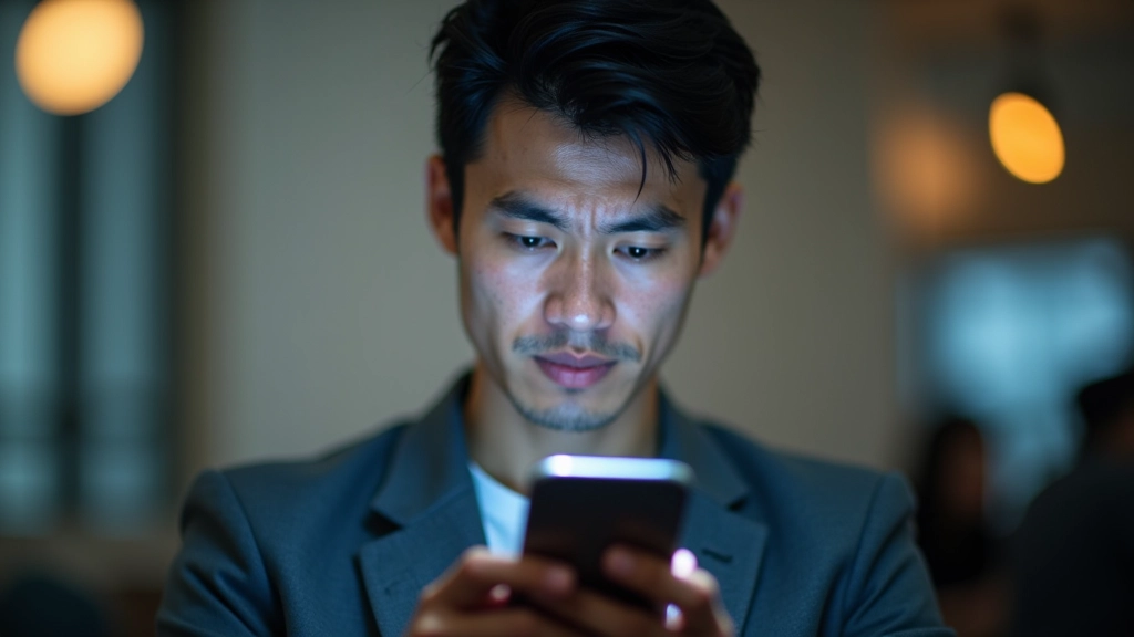 Person looking frustrated while notifications flood the screen
